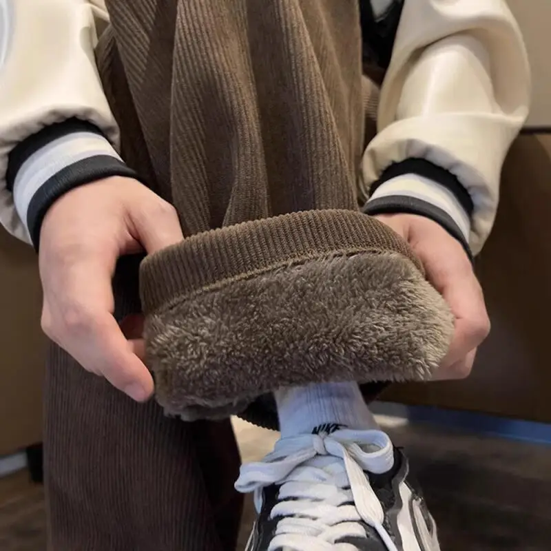 

Мужская одежда Мужские брюки Y2K Одежда Зимние брюки Осенняя одежда Спортивные штаны Молодежная одежда Повседневная одежда Свободные комбинезоны Утепленные