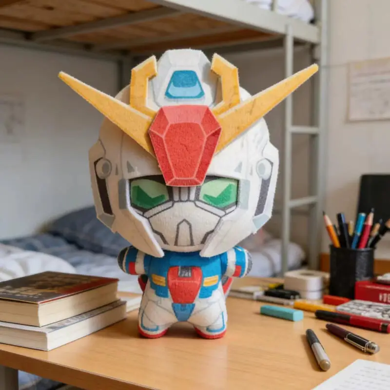 Cartoon Gundam Nunu Nui Gurumi Body Plush Toy Keychain Backpack Zipper Pendant Decorate Boy Two-Dimensional Collectible Toys