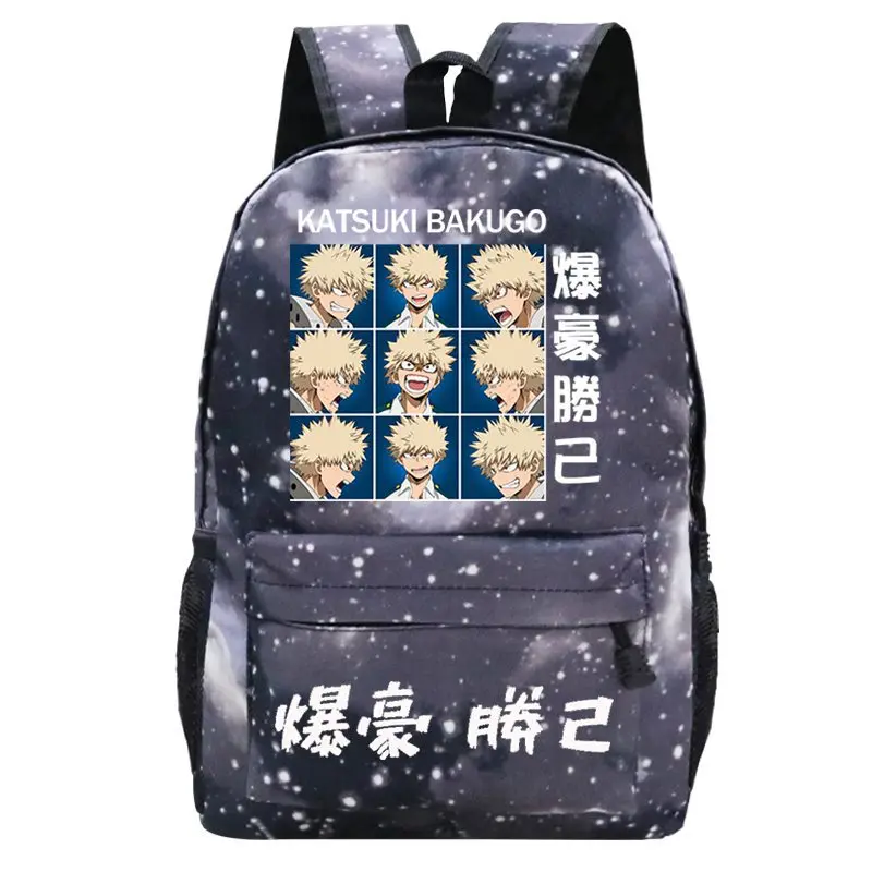 Mochilas Escolares Mochila De Bakugo Mochila De Anime My Hero Academia  Bakugou, Mochilas Escolares Para