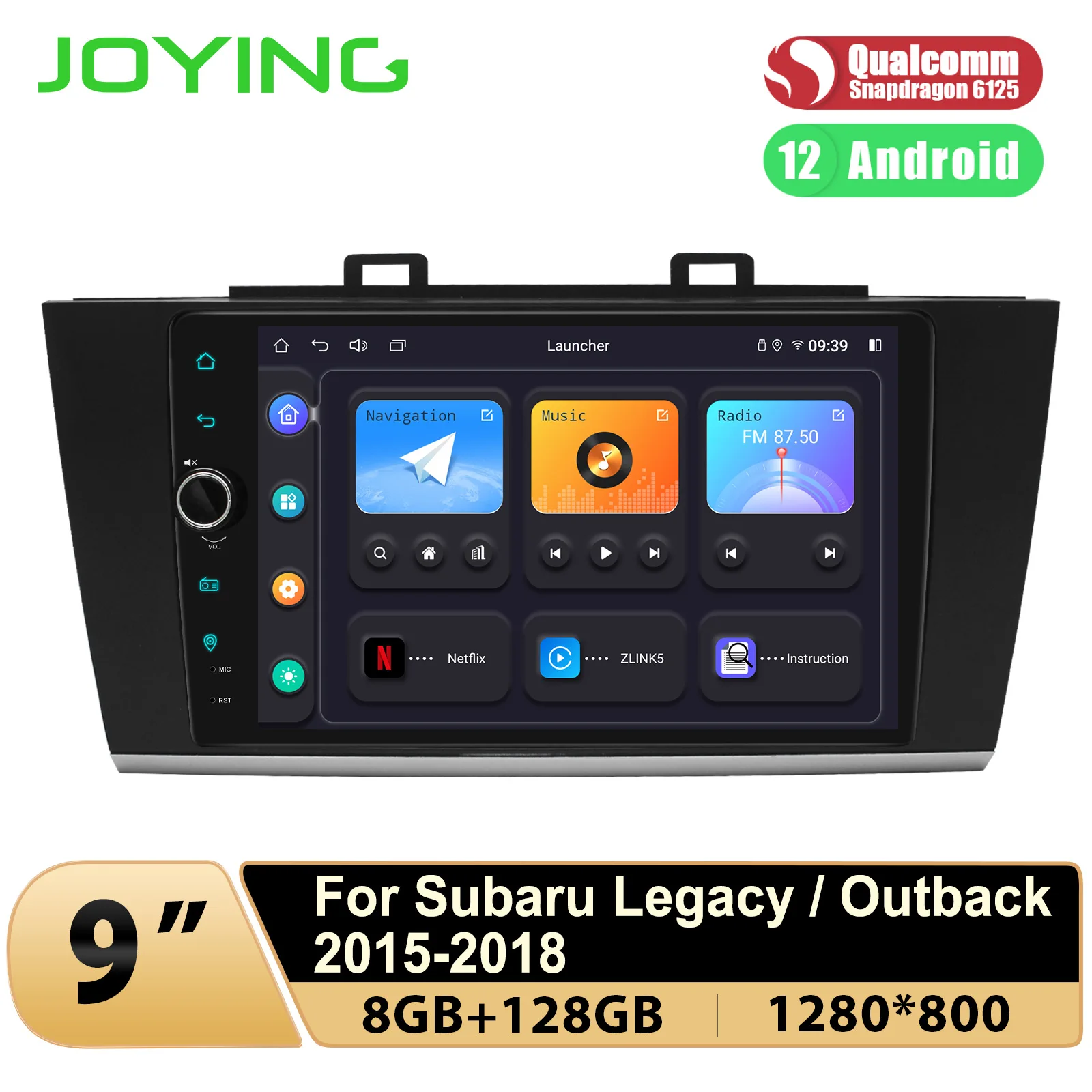 9 Inch GPS System Car Radio Stereo For Subaru Legacy Outback 3