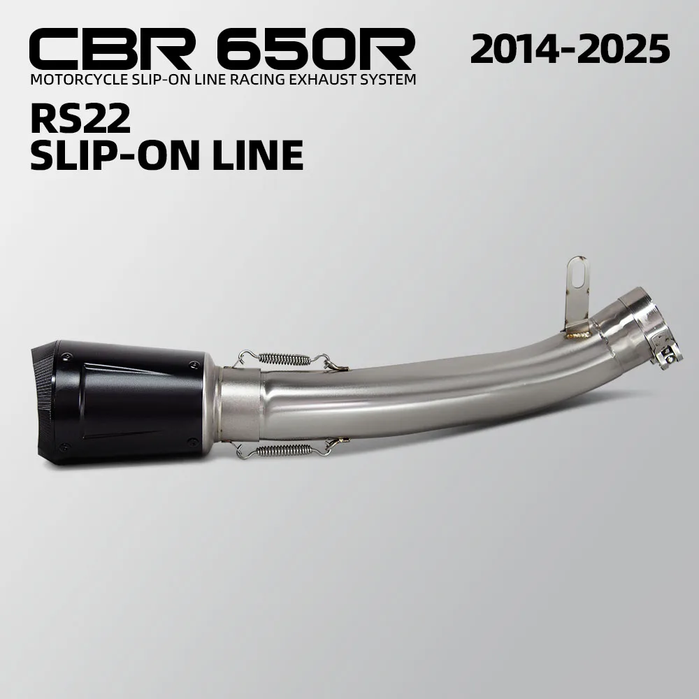 

For Honda CBR650R CBR650F CB650R CB650F 2014-2025 Motorcycle Slip on Line Exhaust Muffler Connect Middle Link Adapter Pipe