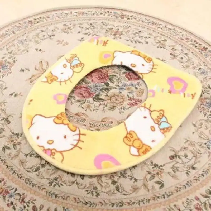 

Sanrio Hello Kitty's подушка для унитаза My Melody подушка для унитаза дома милый теплый туалет мультяшный туалет украшение для ванной комнаты украшение хит продаж