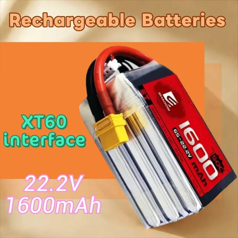 

22,2 В 1600 мАч 6S 150C LiPo аккумулятор для радиоуправляемого вертолета, квадрокоптера, FPV гоночного дрона, аккумулятор с XT60