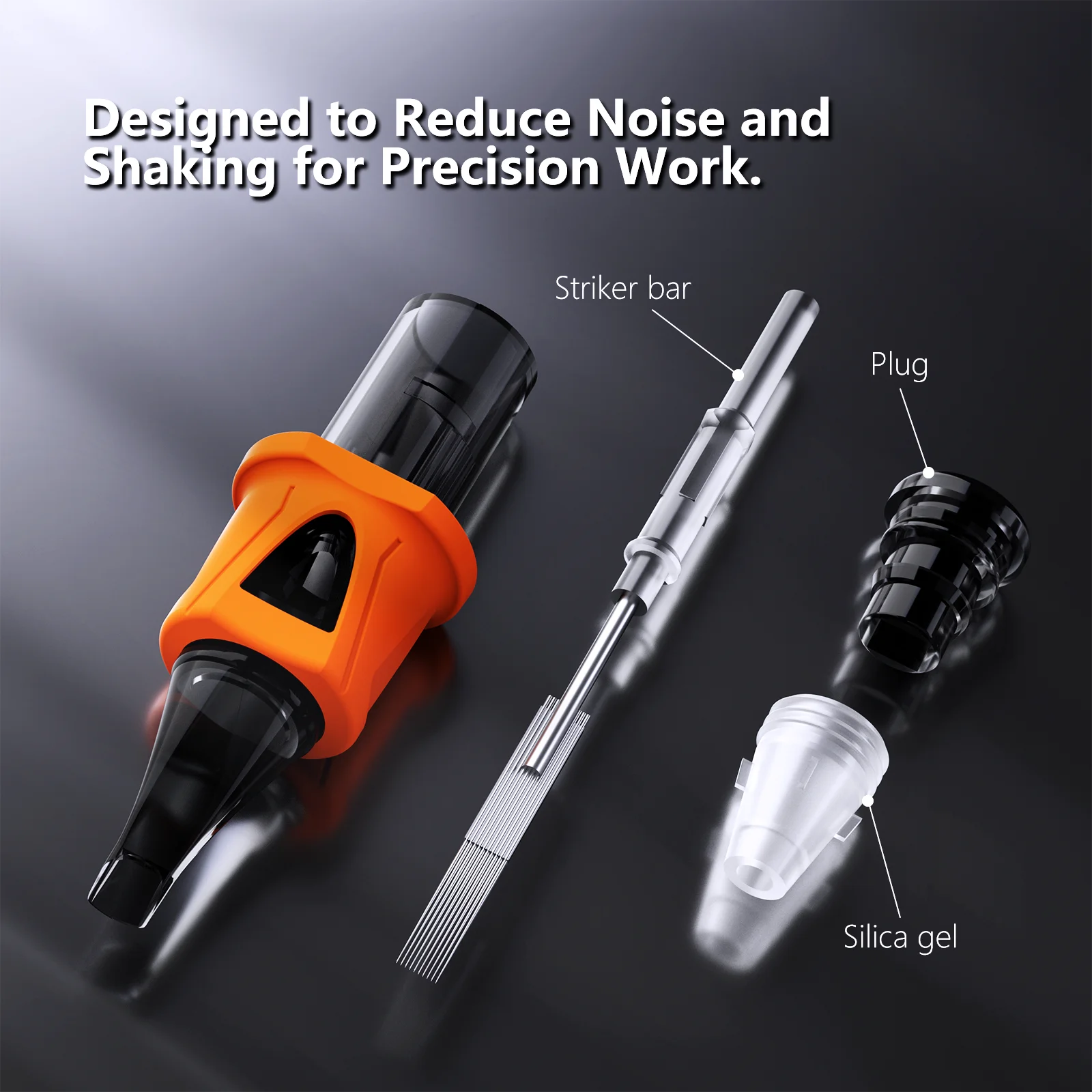 BIGWASP 5Pcs/Box Tattoo Cartridge Needles Round Liner Disposable Sterilized Safety Tattoo Needle Silicone Universal Cartridges