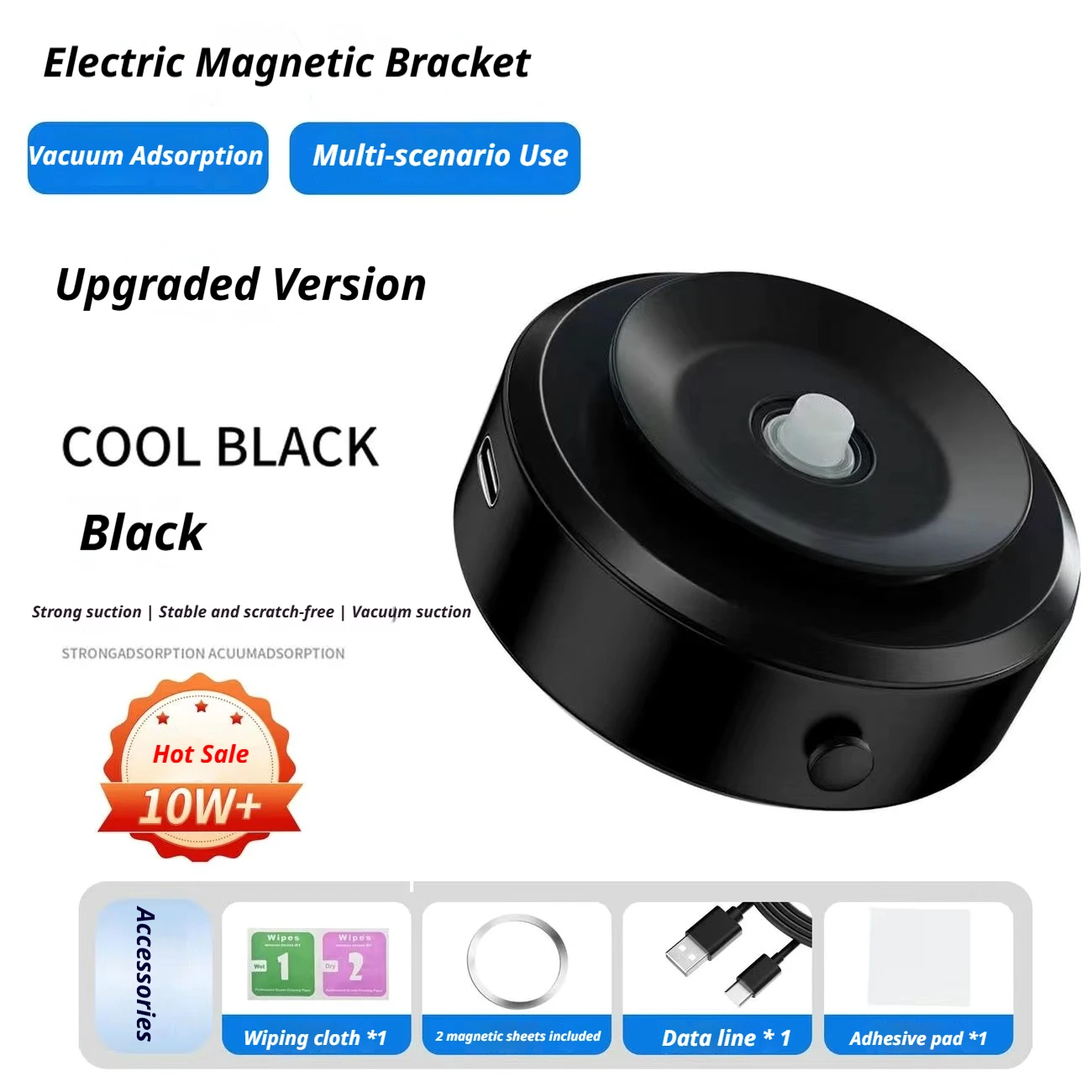 

Magnetic Mobile Phone Holder 360°Rotation Magnetic Car Cell Phone Holder Air Suction Magnetic Car Phone Holder