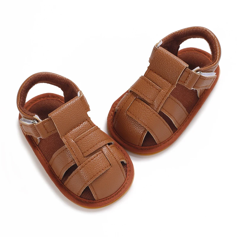 Summer Baby Boy Casual Comfortable Solid Color Sandals Breathable and Lightweight Walking Shoes Suitable For Beginners To Walk