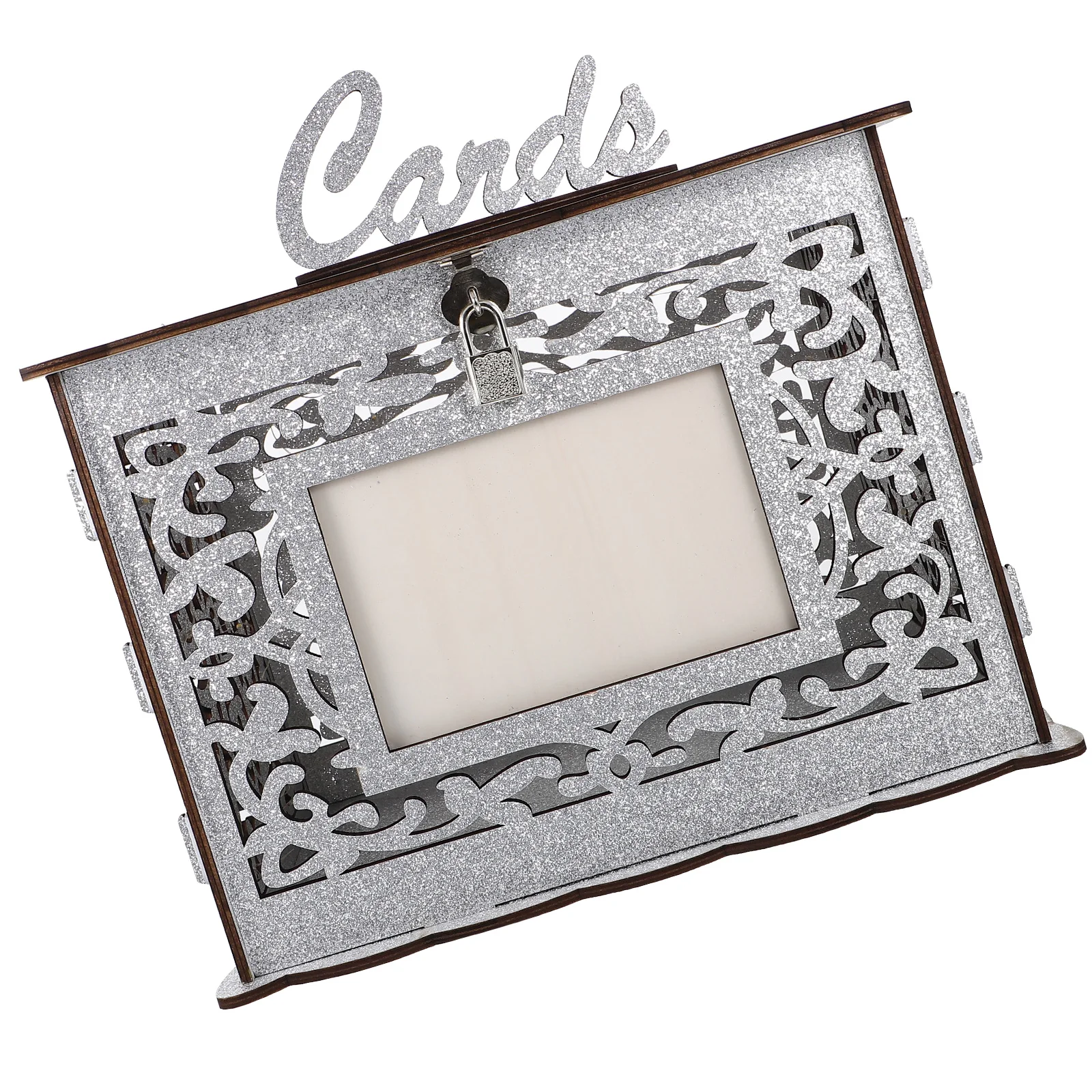 

Wedding Card Box Hollow Wooden Boxes for Cards Envelopes Cash Gifts Storage Container Greeting Box Birthday Anniversary Party