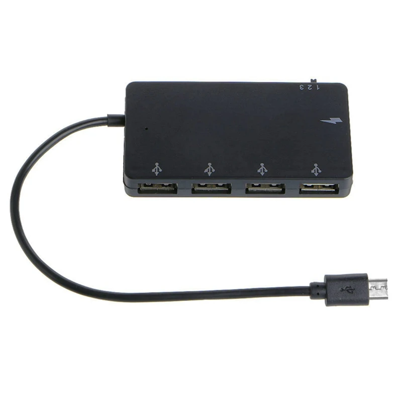 1 Set Micro-USB OTG 4 Port Hub Power Charging Adapter Cable Micro USB OTG Connector For Smartphone Tablet High Speed