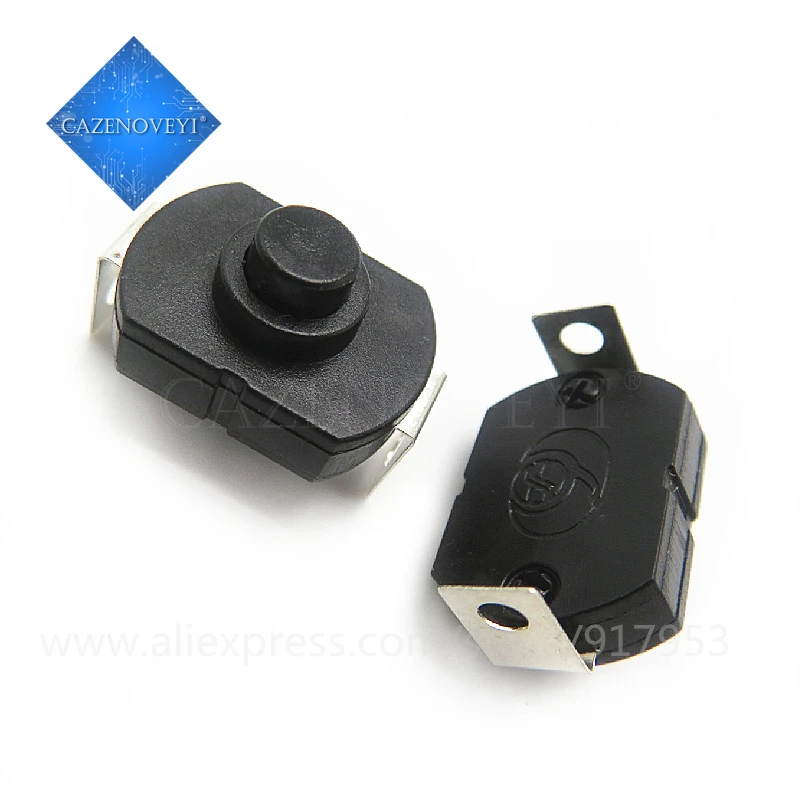 

10pcs/lot Flashlight button switch with self-locking switch feet 2 feet In Stock