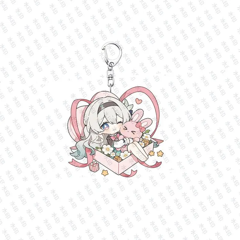 Hoshimi Miyabi Anime KeyChain ‌Zenless Zone Zero Men Key Chain for Women Cartoon Kawaii Cosplay Acrylic Keyring Pendant Gifts