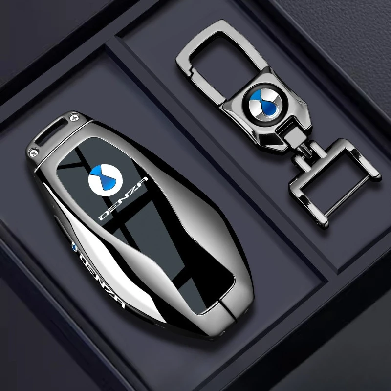 

Premium Zinc Alloy Key Cover Case for Denza D9/DMI/EV/N9/Z9 GT/N7/N8 (2024-2025) - Protective Card Key Shell Keychain