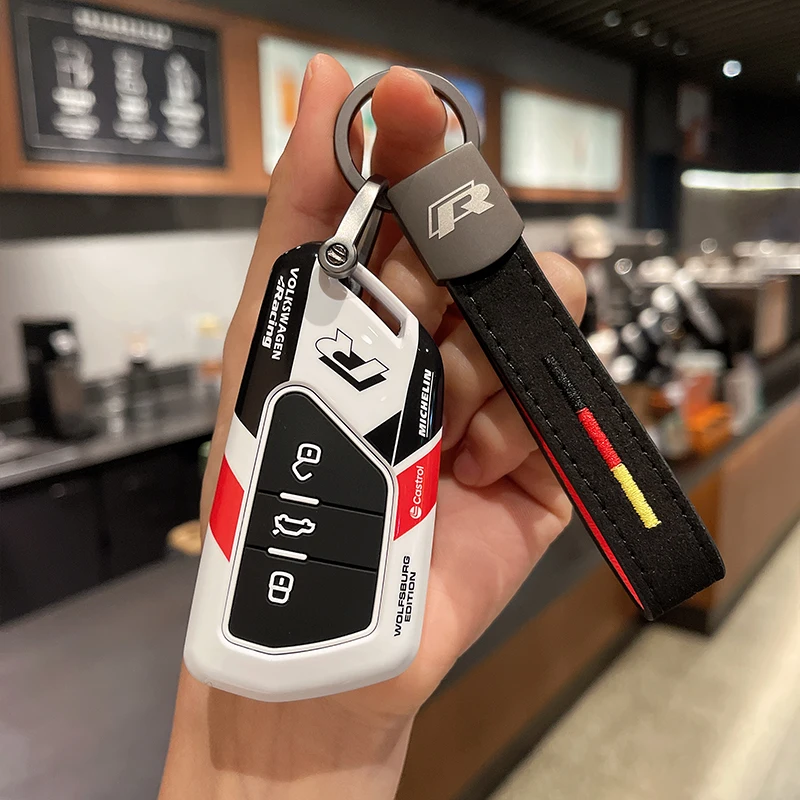 غطاء حافظة مفاتيح السيارة لسيارة VW Volkswagen/Golf 8 MK8 ID.3 ID.4 /Cupra/Skoda/Octavia A8/SEAT/Leon MK4 2020 2021/Formentor/Tarraco #4