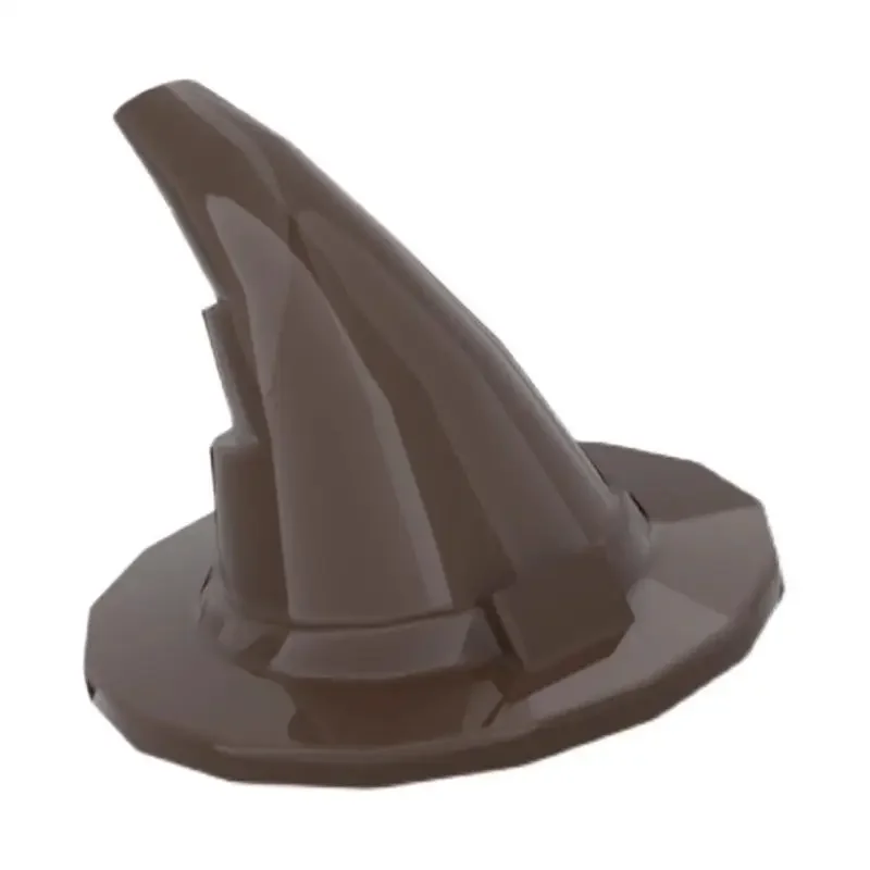 [40Pcs]【50g】 6131 Minifigure Pointed Magic Hat/Wizard Hat, Children DIY STEM Building Blocks Toy, Gifts For MOC Creators Group