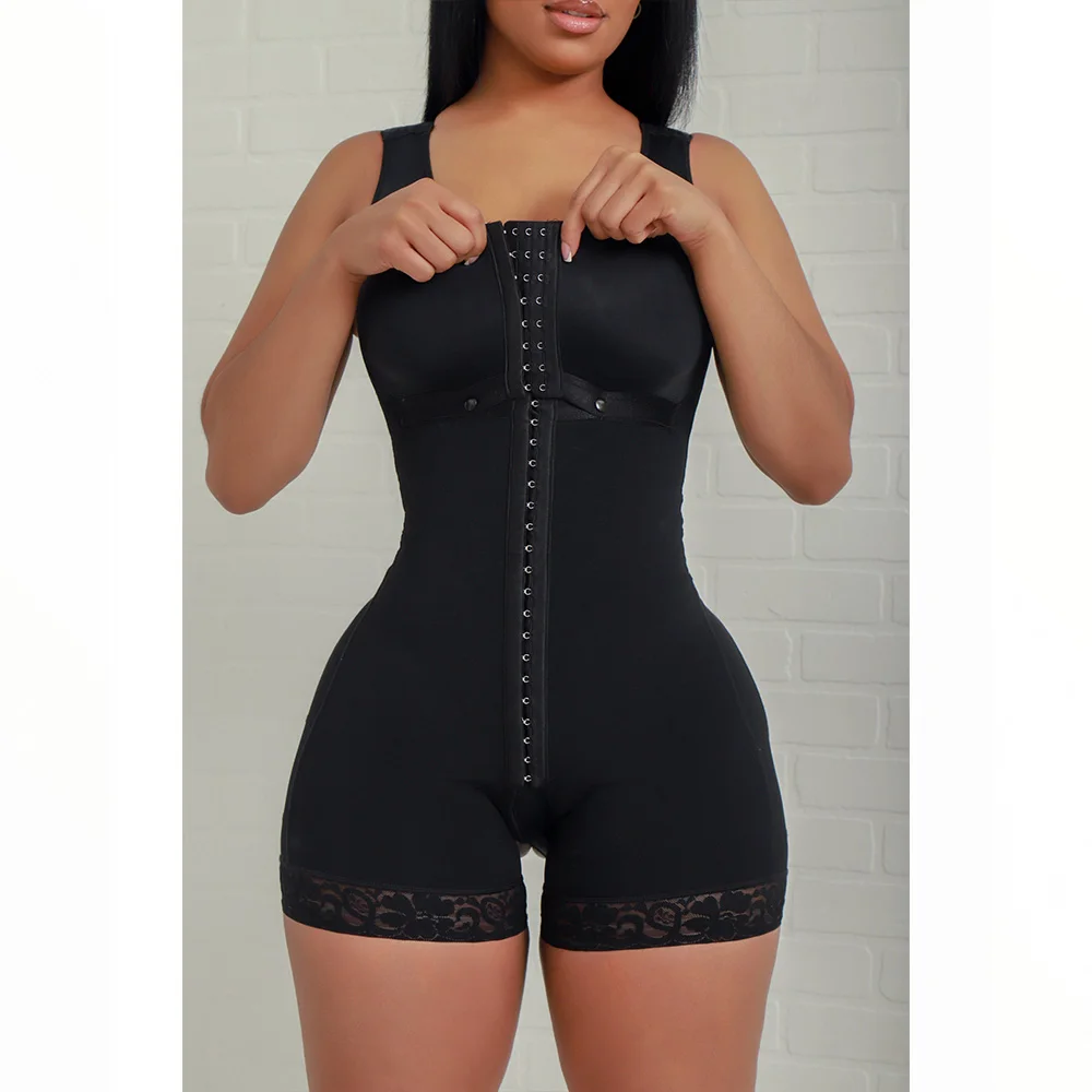 Fajas Colombianas High compression Chest hugging sleeveless jumpsuit Women's slimming Body Shapewear tummy control bodysuits