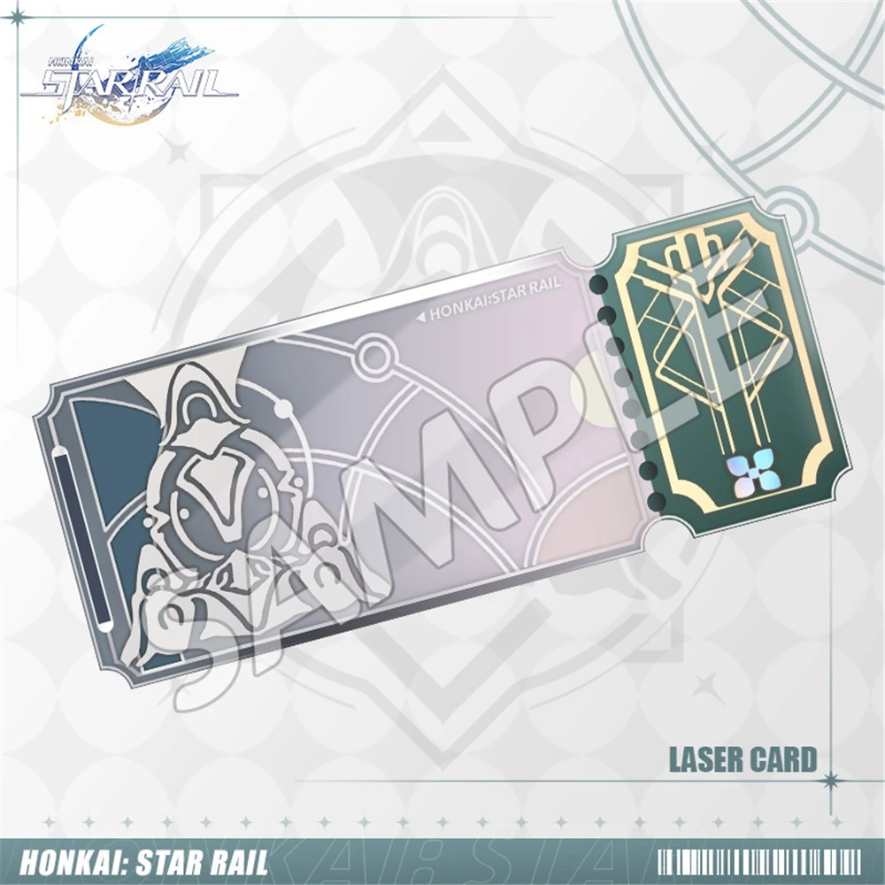 Anime Honkai Star Rail March 7th Robin Aventurine Acheron Black Swan Cosplay Costume Paper Bookmark Laser Ticket Bookmarks Prop