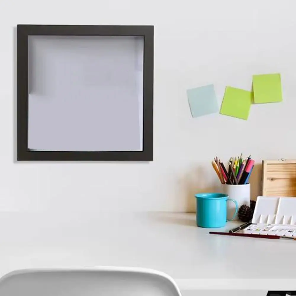 Semplice scatola per archivio di avventure in legno Scatola per ombretti per biglietti quadrata trasparente con scatola per ombretti da viaggio per amici