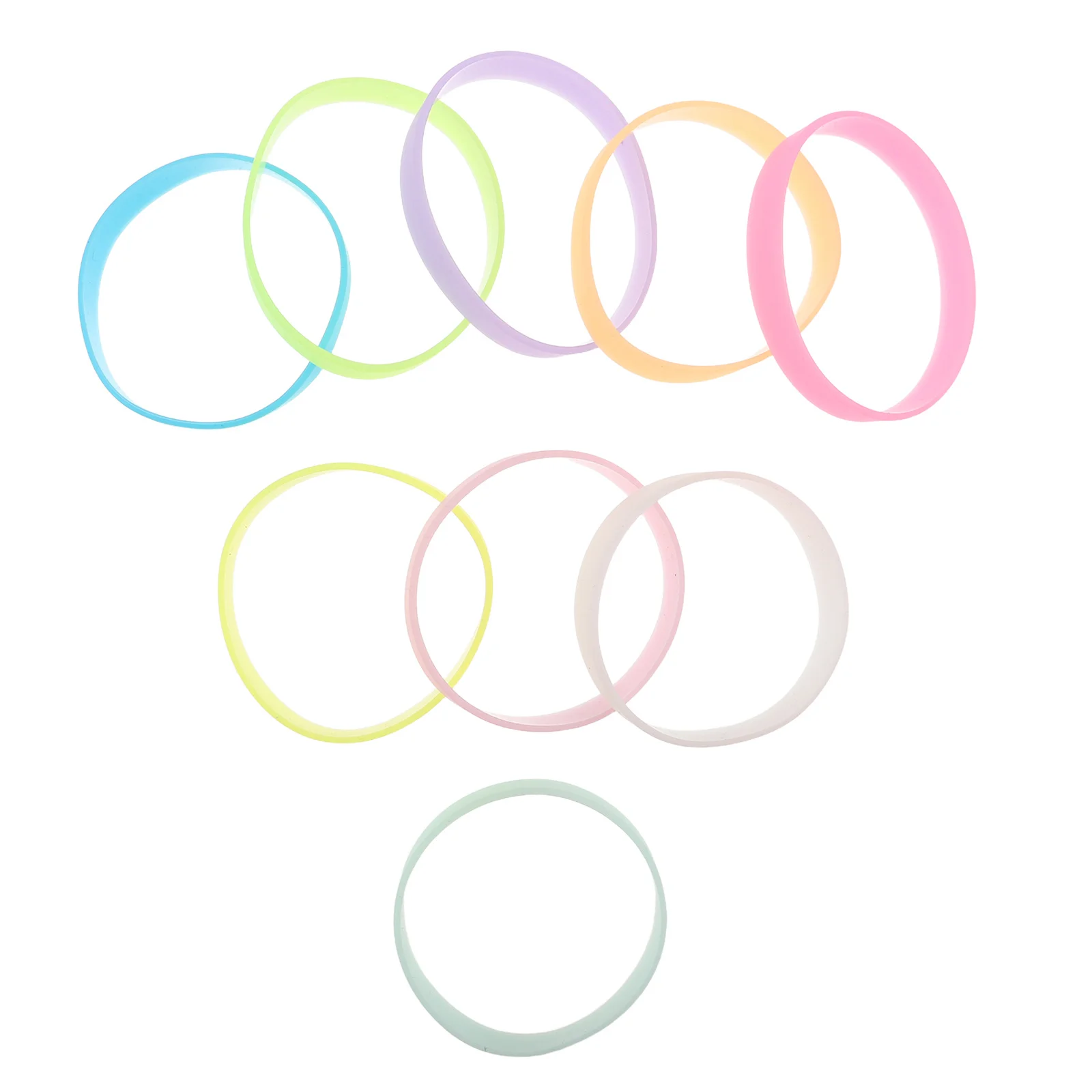 36 قطعة من أساور السيليكون المتوهجة في الظلام، أساور مضيئة لحفلات الأطفال والمناسبات والفرق الرياضية والأنشطة الليلية المقاومة للماء #2