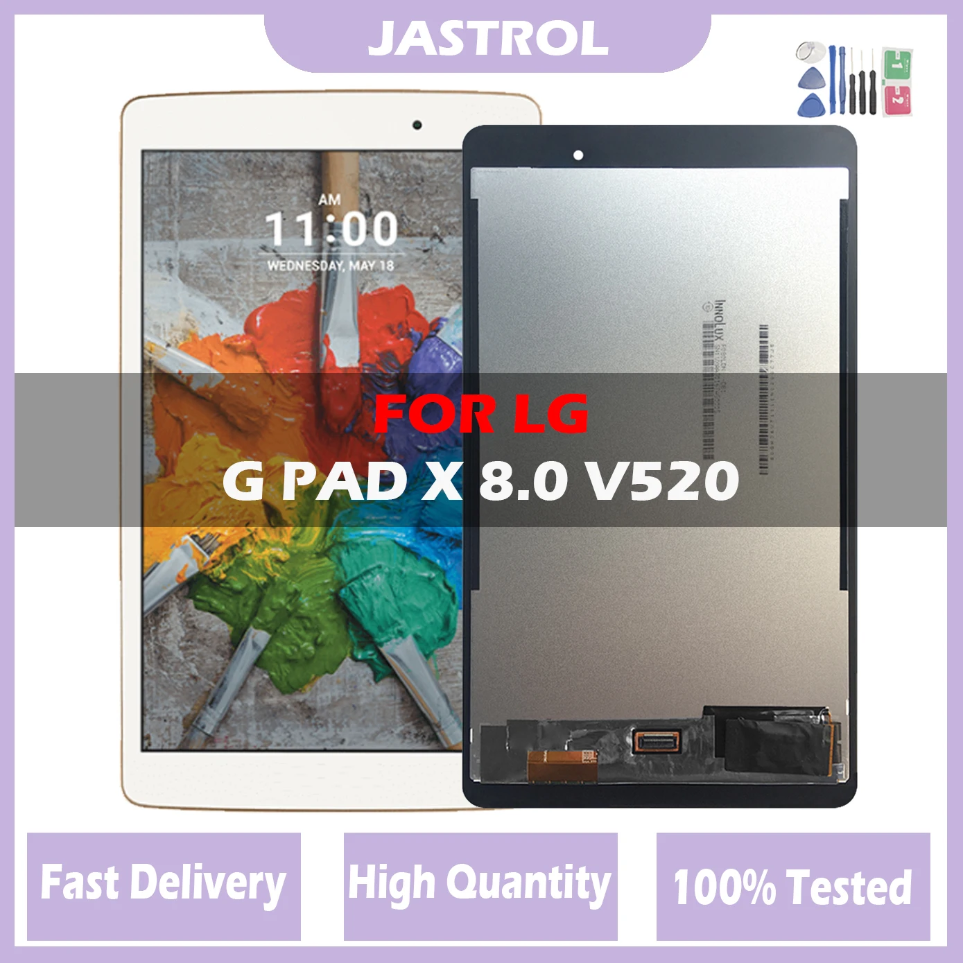 

8.0" LCD Display For LG G Pad 3 iii Gpad3 GPAD X 8.0 V520 V521 V522 V525 LCD Display Touch Screen Digitizer For V520 LCD