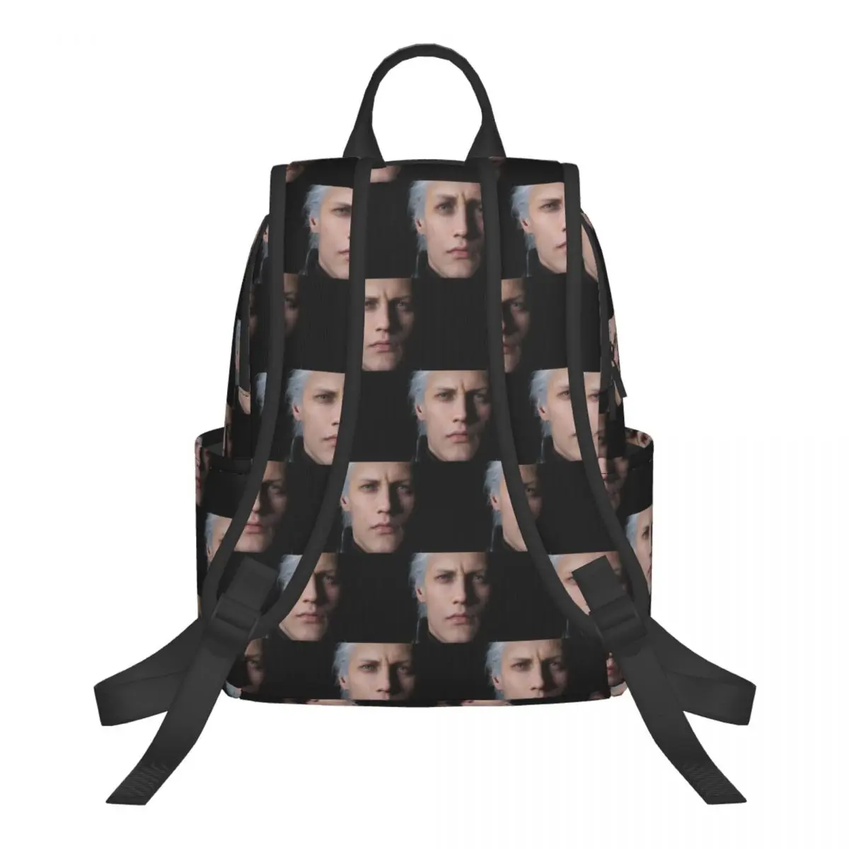 Devil May Cry 5 - Vergil Poster Student Backpack School Bag Hiking Travel Daypack for Men Women Bookbag Shoulder Bags