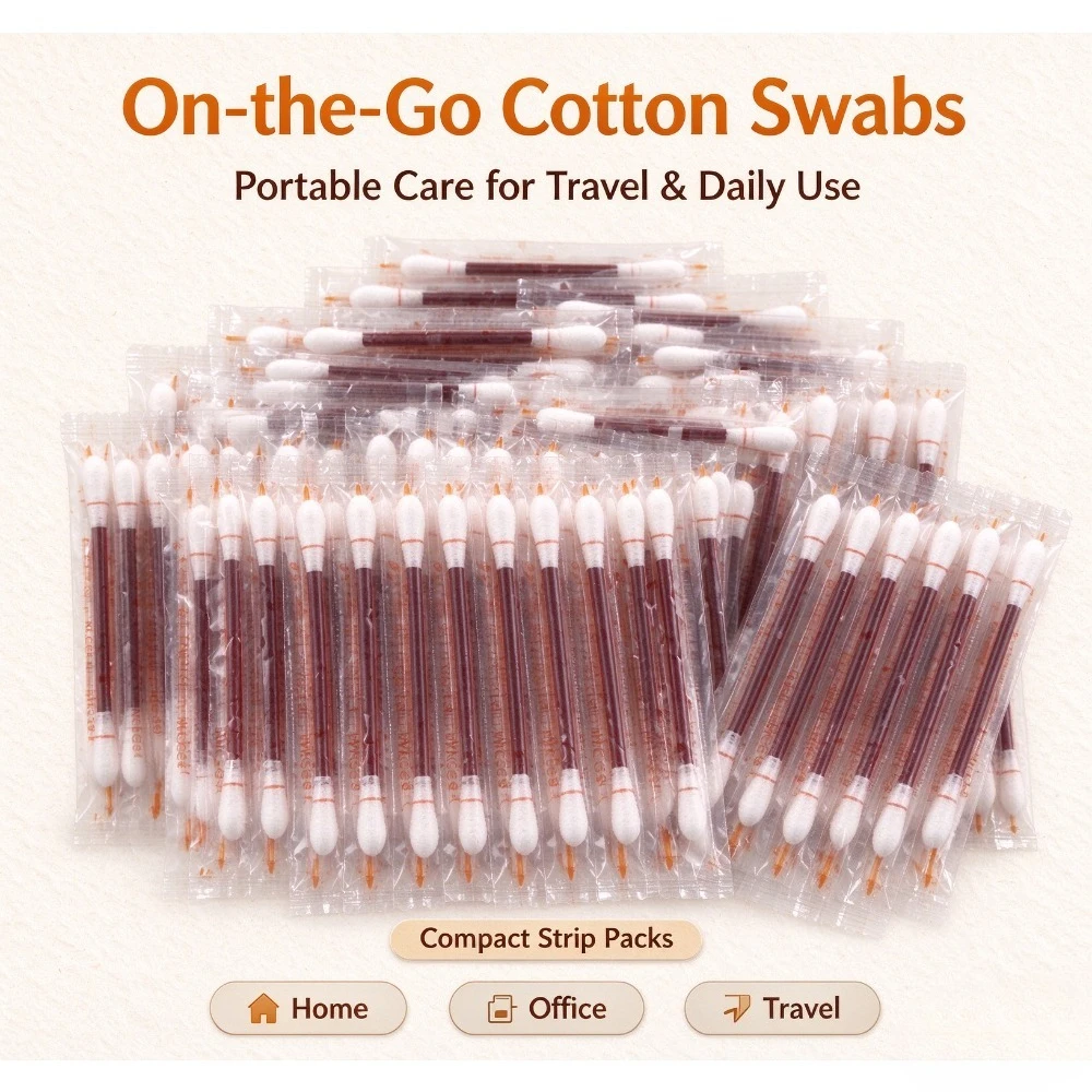 20pcs/100pcsdisposable iodine swabs, travel and outdoor/home essentials, individually wrapped for wound disinfection