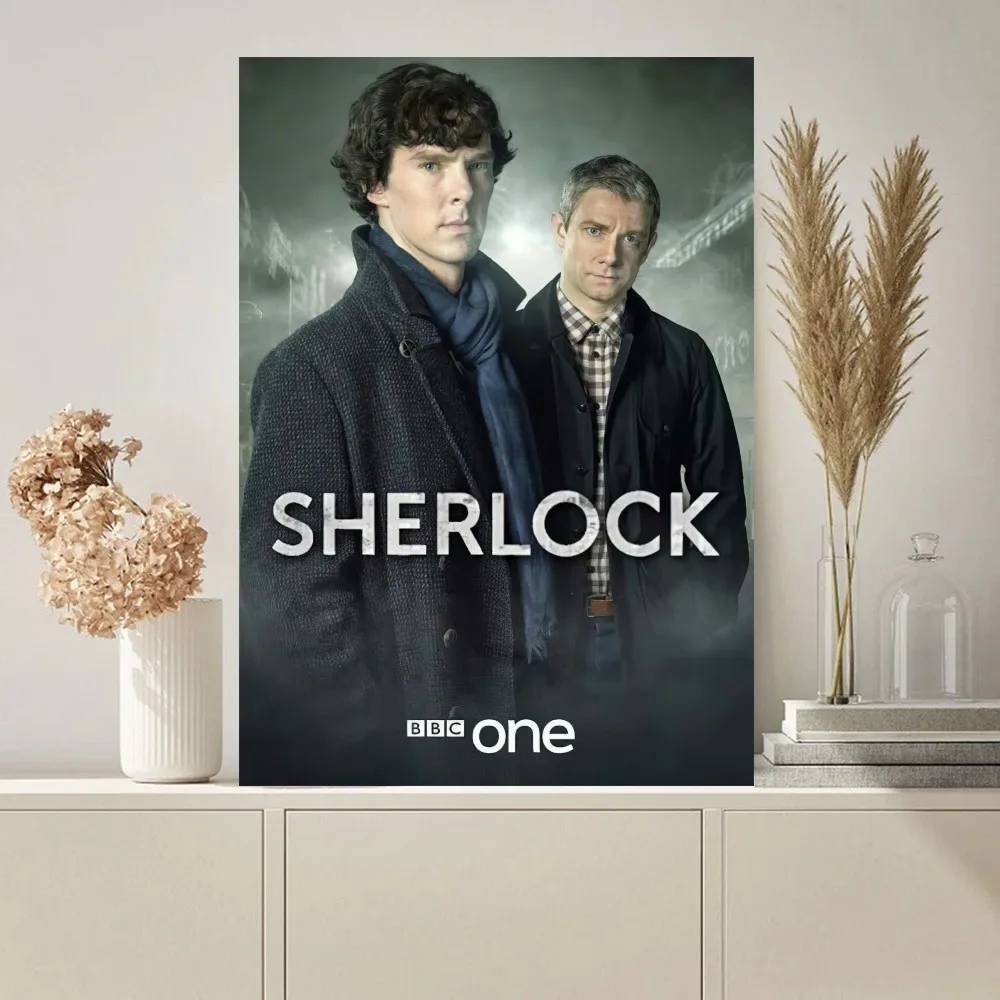 S-Sherlock H-Holmes Poster Paintings on The Wall Picture for Living Room Interior Painting Room Decoration
