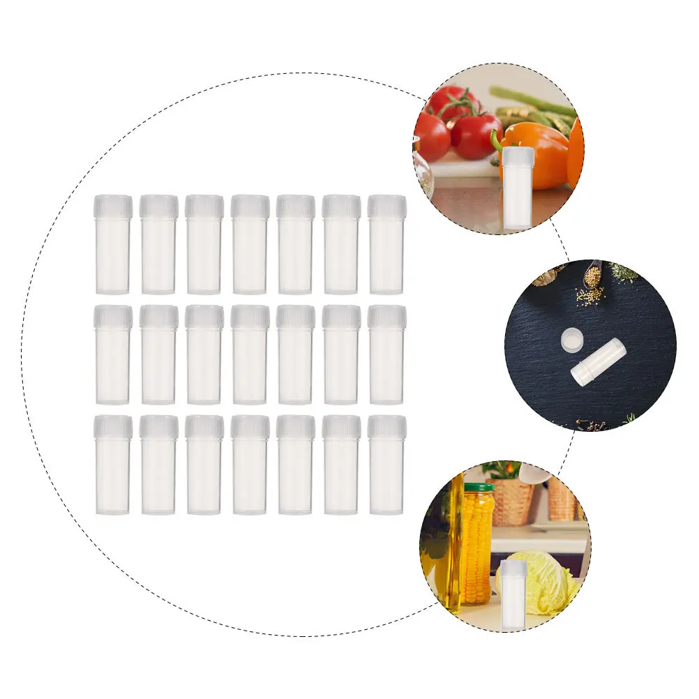 

120Pcs Plastic Vials Leak Proof Travel Bottles 5ml Clear Small Vials Refillable Storage Container Refillable Bottles