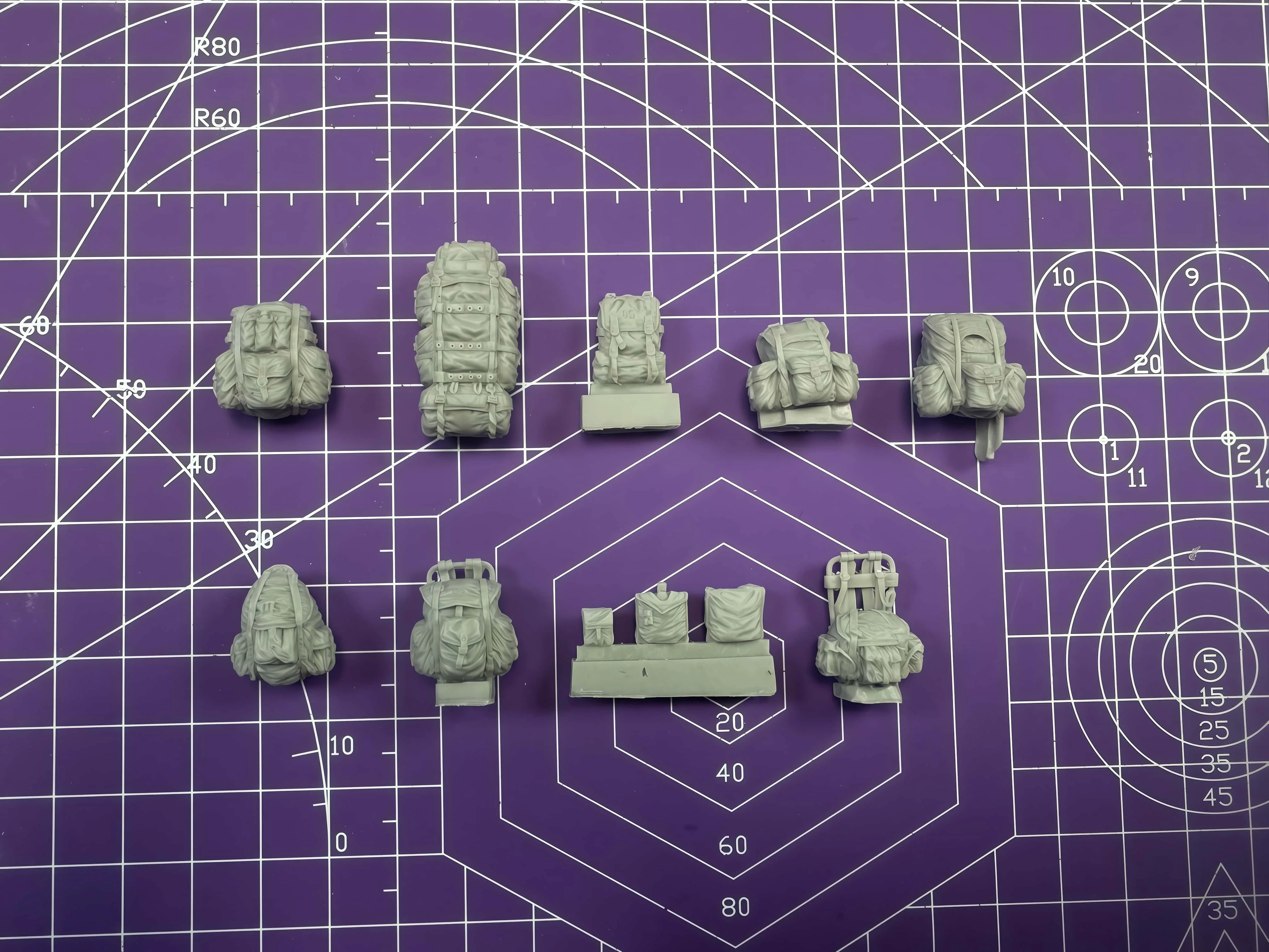 

1:35 комплект для сборки модели из литой смолы, GK, рюкзак для боевого солдата США, неокрашенный