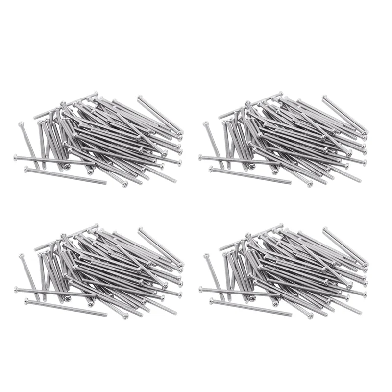 ABXF-240 X серебряный тон M2 X 40 мм Винты с круглой головкой из нержавеющей стали 304 Болт