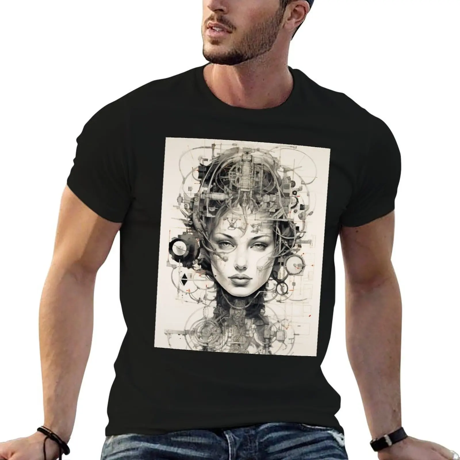 

Modern Tech Girl: Digital Age Maven T-Shirt essential t shirt anime figures cheap stuff graphics luxury clothes men