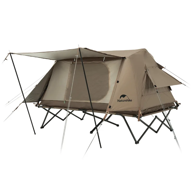 Naturehike A Type Roof off the ground Ridge Outdoor Camping Automatic Tent Rainproof Sunscreen Easy To Build Liftoff With Cot