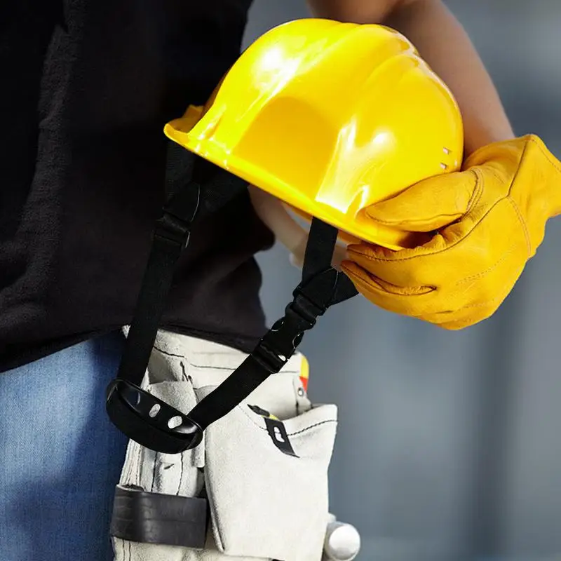 Chin Strap For Helmet Elastic Chinstrap With Chin Cup Hard Hat Accessories Removable Cord For Construction Football Softball