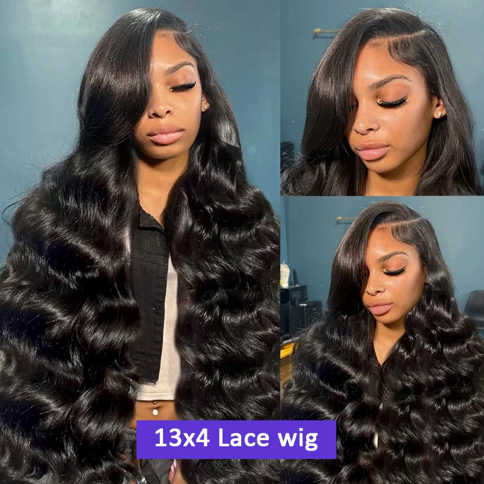 Tewjig شفاف HD 13x4 الدانتيل الجبهة باروكة من شعر طبيعي 30 40 بوصة الجسم موجة 13x6 الدانتيل الباروكات الأمامية البرازيلي قبل قطعها للنساء