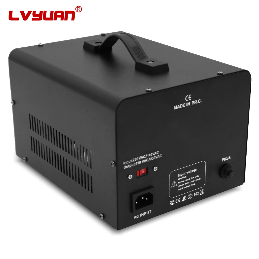 LVYUAN 5000VA محول تصعيد وهبوطا التيار المتناوب 110 فولت إلى 220 فولت 220 إلى 110 محول جهد كهربي