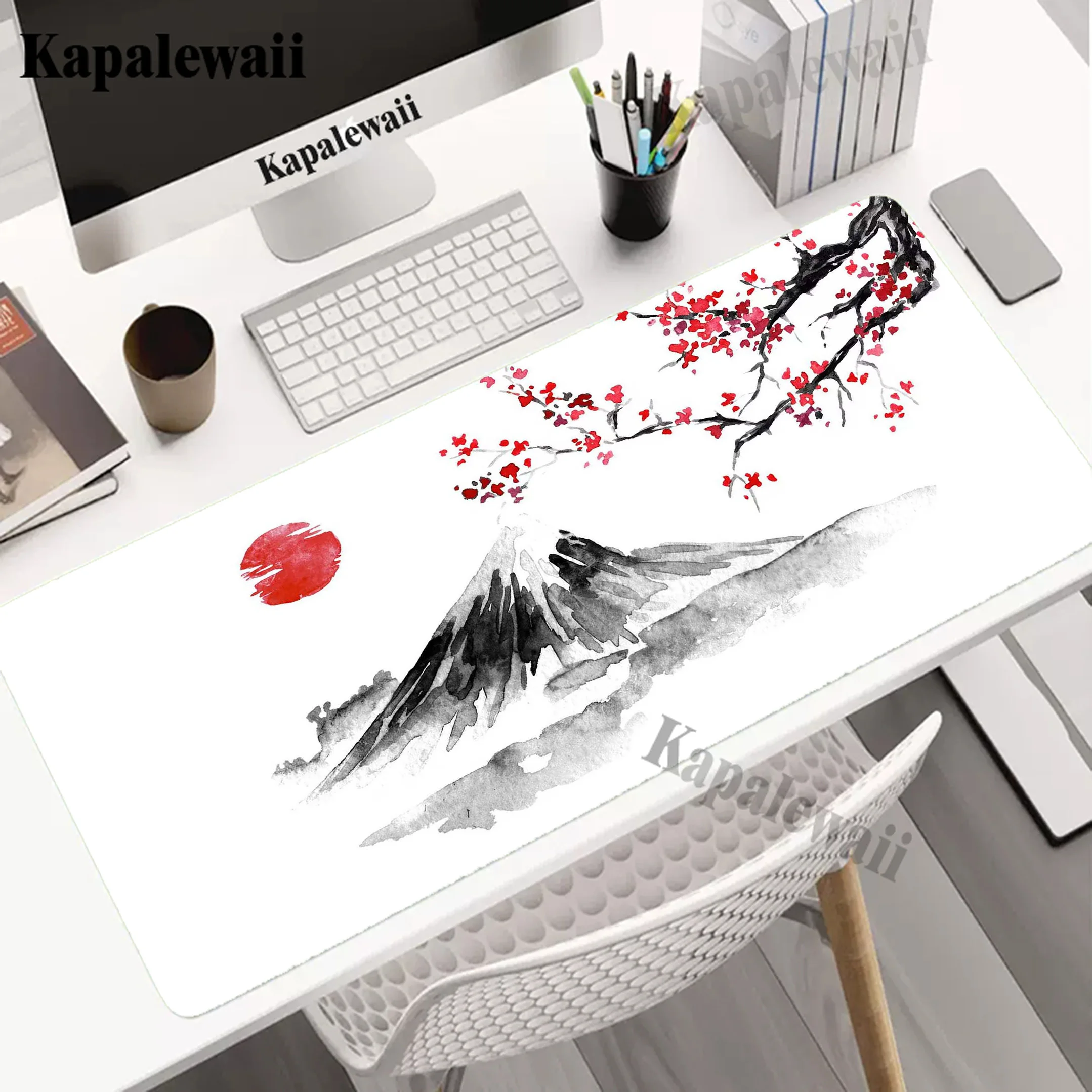 

Mountain Serenity Japan Art Gaming Mouse Pad Large Gamer Mousepad Computer Desk Mat Anti-slip XXL Mouse Mat Rubber Keyboard Pads