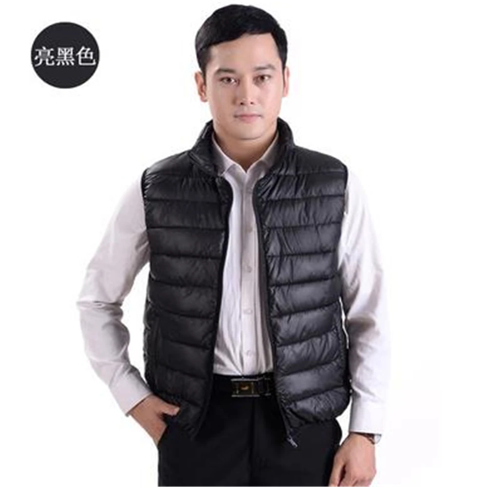 Mens Down Parkas New Autumn Warm Sleeveless Jackets Male Winter Casual Waistcoat Vests Hot Sale Veste Homme Brand Clothing