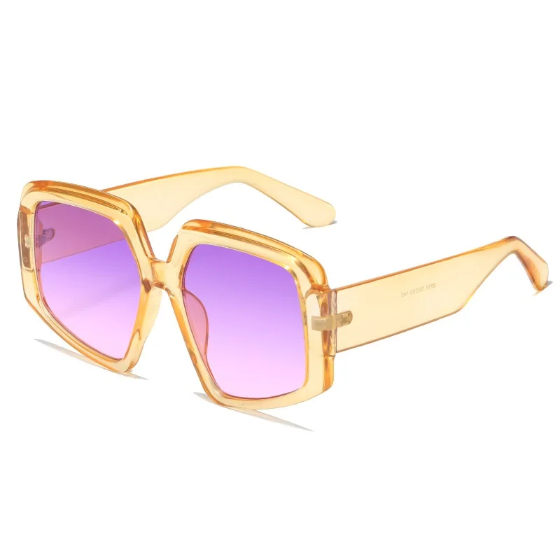 

Нестандартные Квадратные Солнцезащитные очки большого размера для женщин и мужчин UV400 Роскошные панковские солнцезащитные очки градиентные женские Солнцезащитные очки женские розовые очки