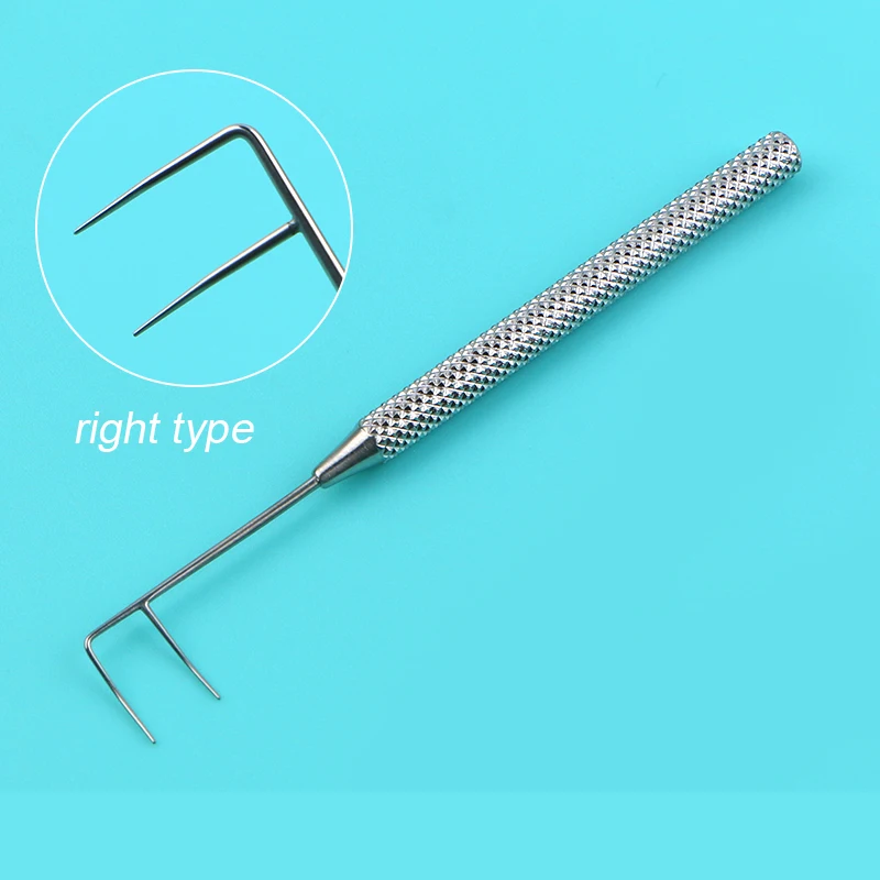 Instrumentos cirúrgicos oftalmológicos microscópicos do aço inoxidável, liga Titanium, desempenhos trabeculares, esquerdo e direito