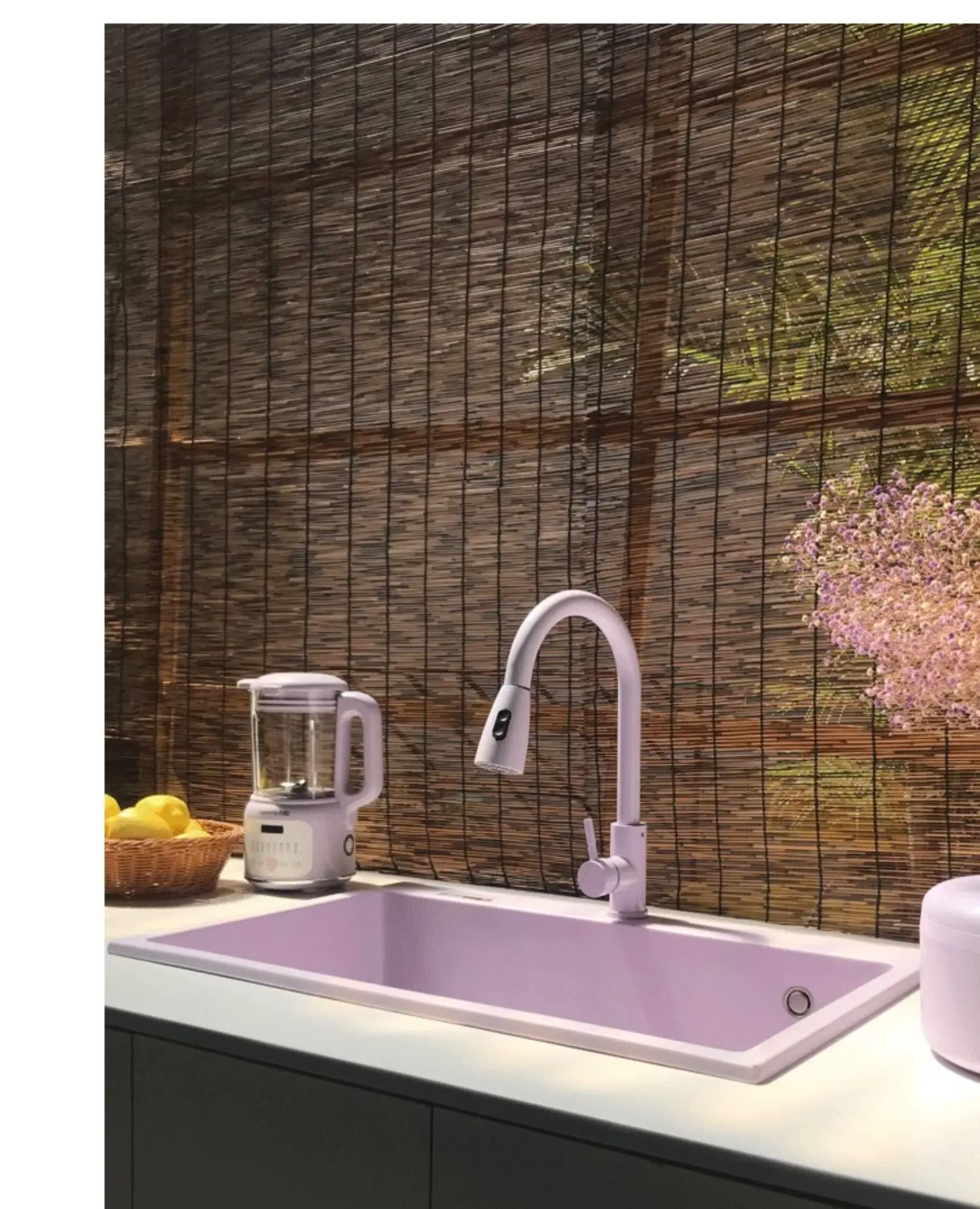 カスタマイズされた紫水晶石大型シングルスロット色のキッチン洗面台シンク手作り新製品プル蛇口付き新しい