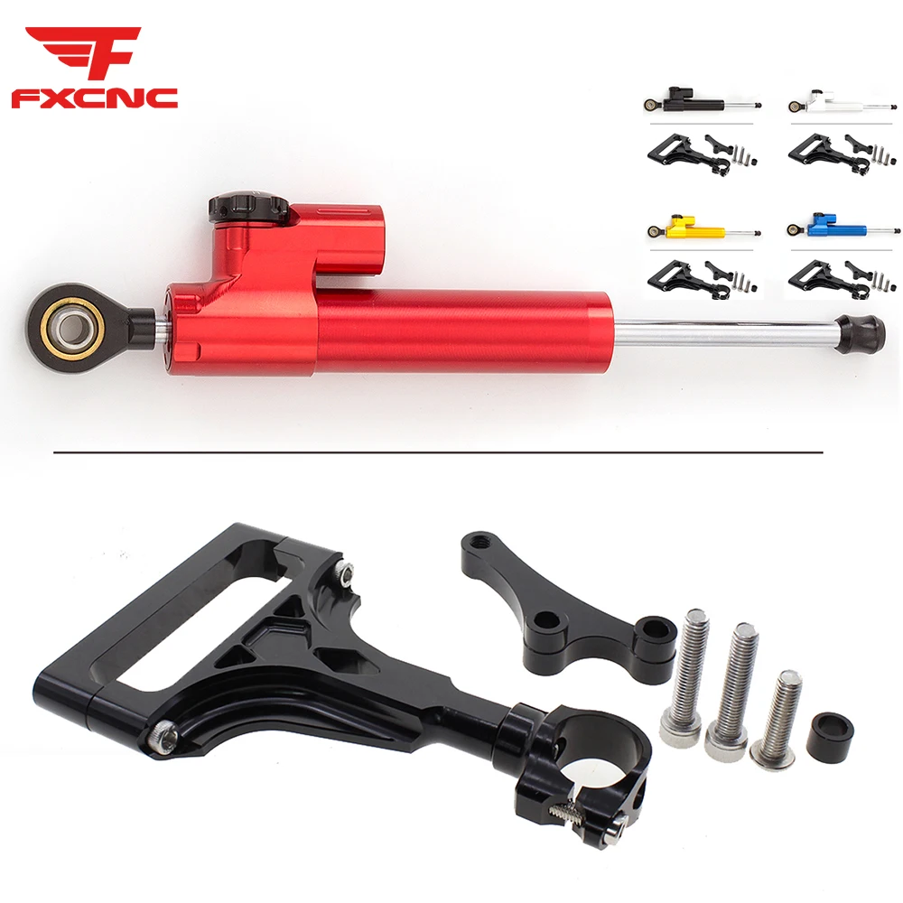 

For Kawasaki Z750 Z1000 2003-2009 2008 2007 Motorcycle Stabilizer Damper Steering Mounting Mount Bracket Holder Support Kit Set