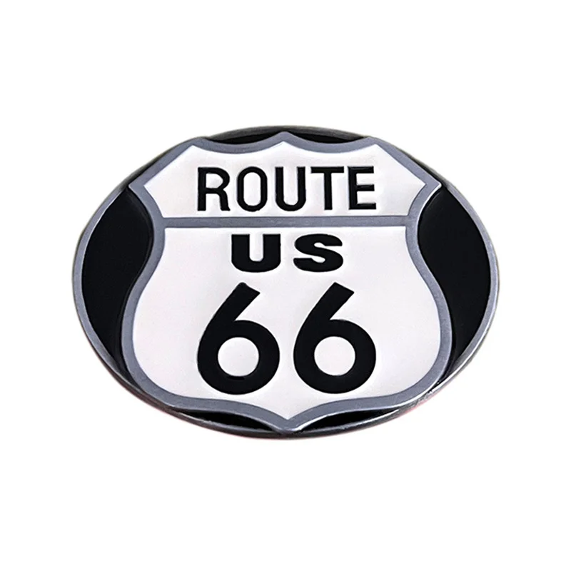 Us route 66 gürtels chnalle im westlichen stil