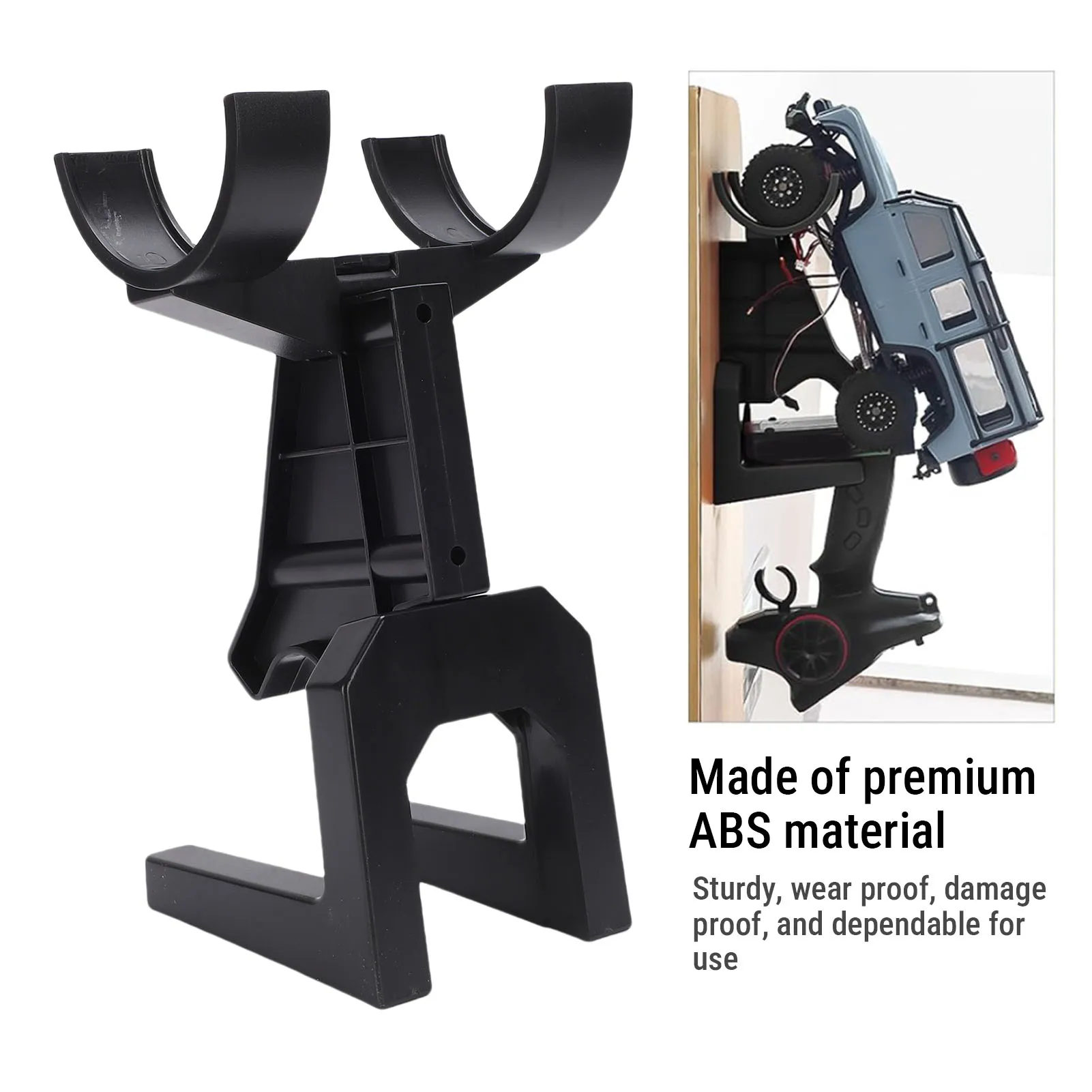 RC Car Wall Mount ABS RC Car and Transmitter Organizer Display Stand for 1/14 1/16 1/18 1/24 RC Model Cars