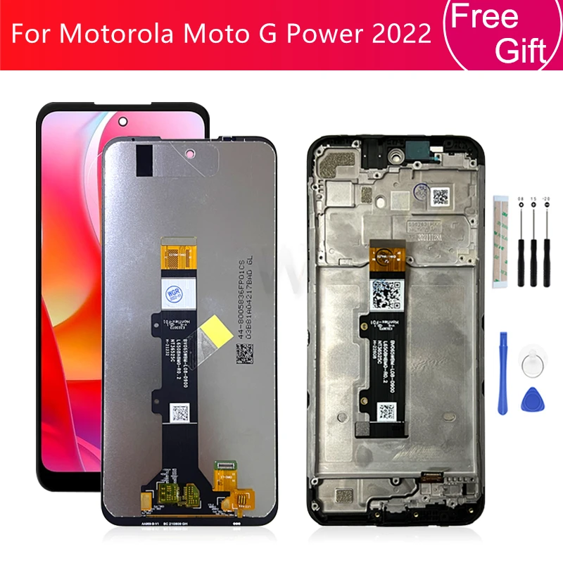 For Motorola Moto G Power 2022 LCD Display Touch Screen Digitizer Assembly With Frame Screen Replacement Repair Parts 6.5\