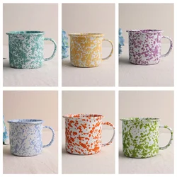 Hot Selling Enamel Mug Back to ancients Thick Wall Unbreakable Enamel Mugs Outdoor Camping Mug Bonfire Party Fishing Picnic Mugs