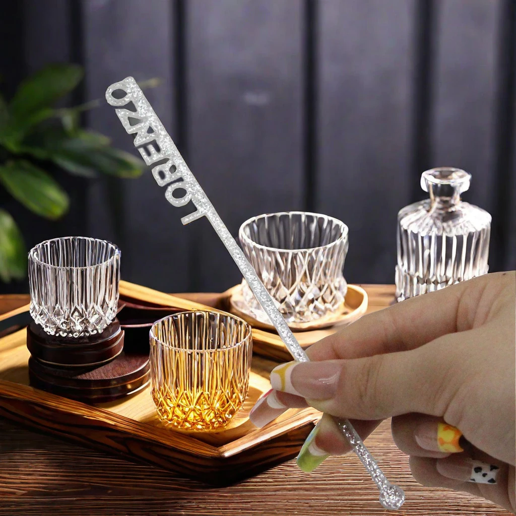 10/50/120pcs Customized Name Acrylic Party Drink Stirs Personalized Wedding Gift Baptism souvenir Cocktail Stirrers Table Decor