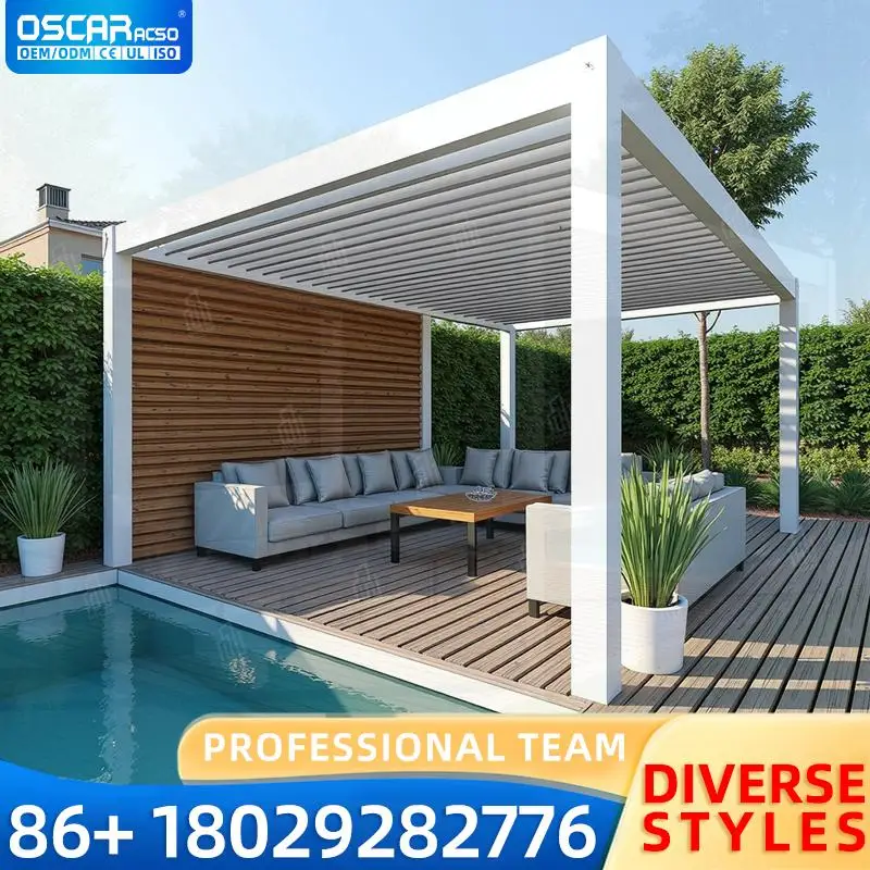 

HeavyDuty Aluminium Structure With WindResistant Feature Outdoor Patio Garden Shading pergola