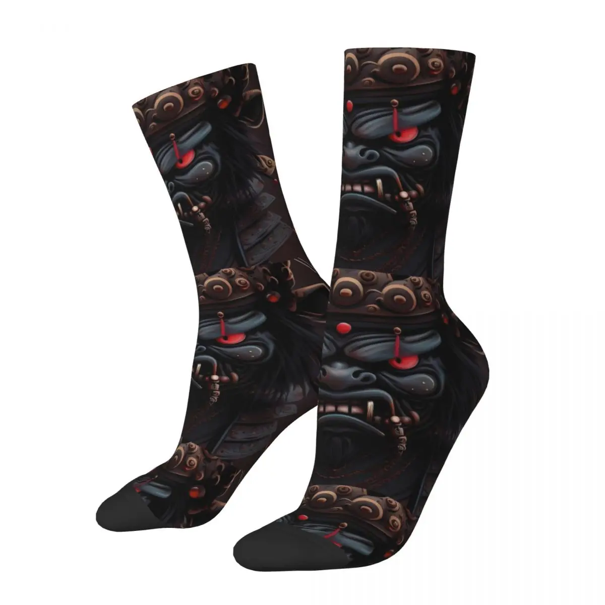 Fashion Men's Socks Hip Hop Strong Samurai Warrior Mortal Kombat Sock Polyester Graphic Women Socks Spring Summer Autumn Winter