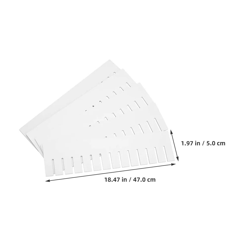 34 pcs Plastic Drawer Divider Set Smooth Rounded Corners Free Combination Adjustable Pp Organizer Home Drawer Partition