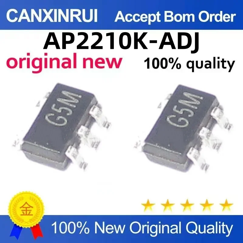(5-100 pieces) Brand new original AP2210K-ADJ silk screen G5M spot chip IC