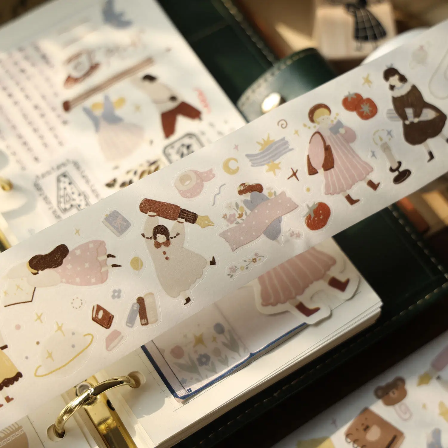 Salt Journal Scrapbook Diy Project Material [Stationery Planet] PETwashi Pet Tape Roll Maste Die Cutting Sticker