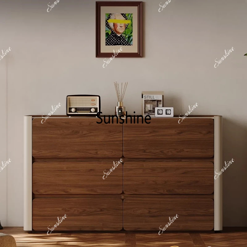 

Modern simple rock slab six chest cabinet living room against the wall antique storage chest